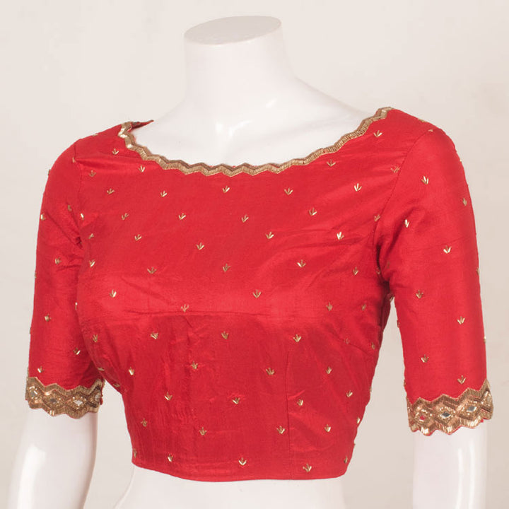 Handcrafted Raw Silk Blouse 10053488