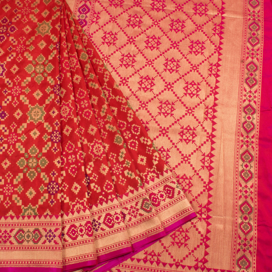 Handloom Patola Banarasi Katan Silk Saree 10056016