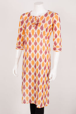 Handloom Ikat Cotton Kurta 10060392