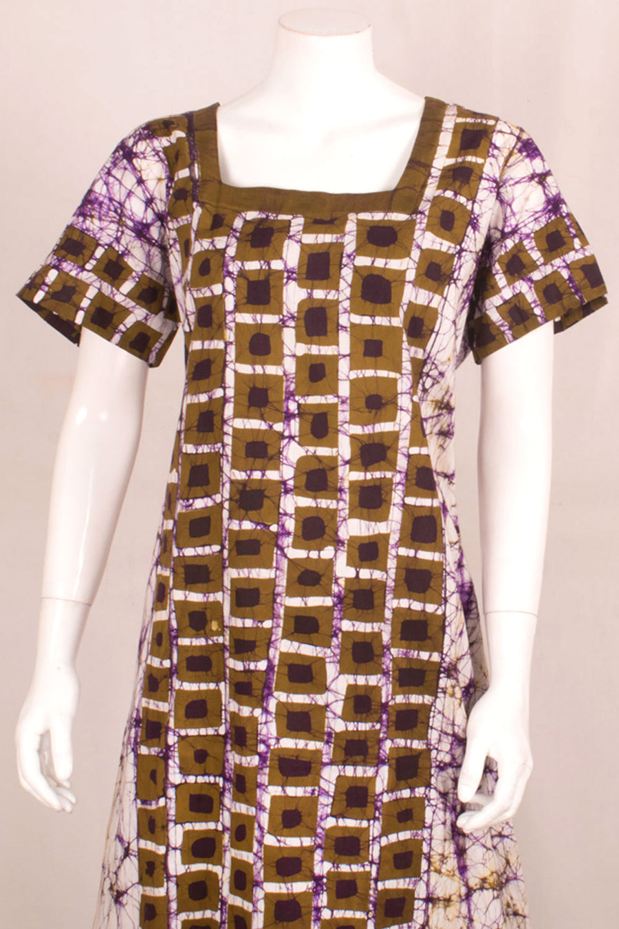 Batik Printed Cotton Loungewear with Geometric Design