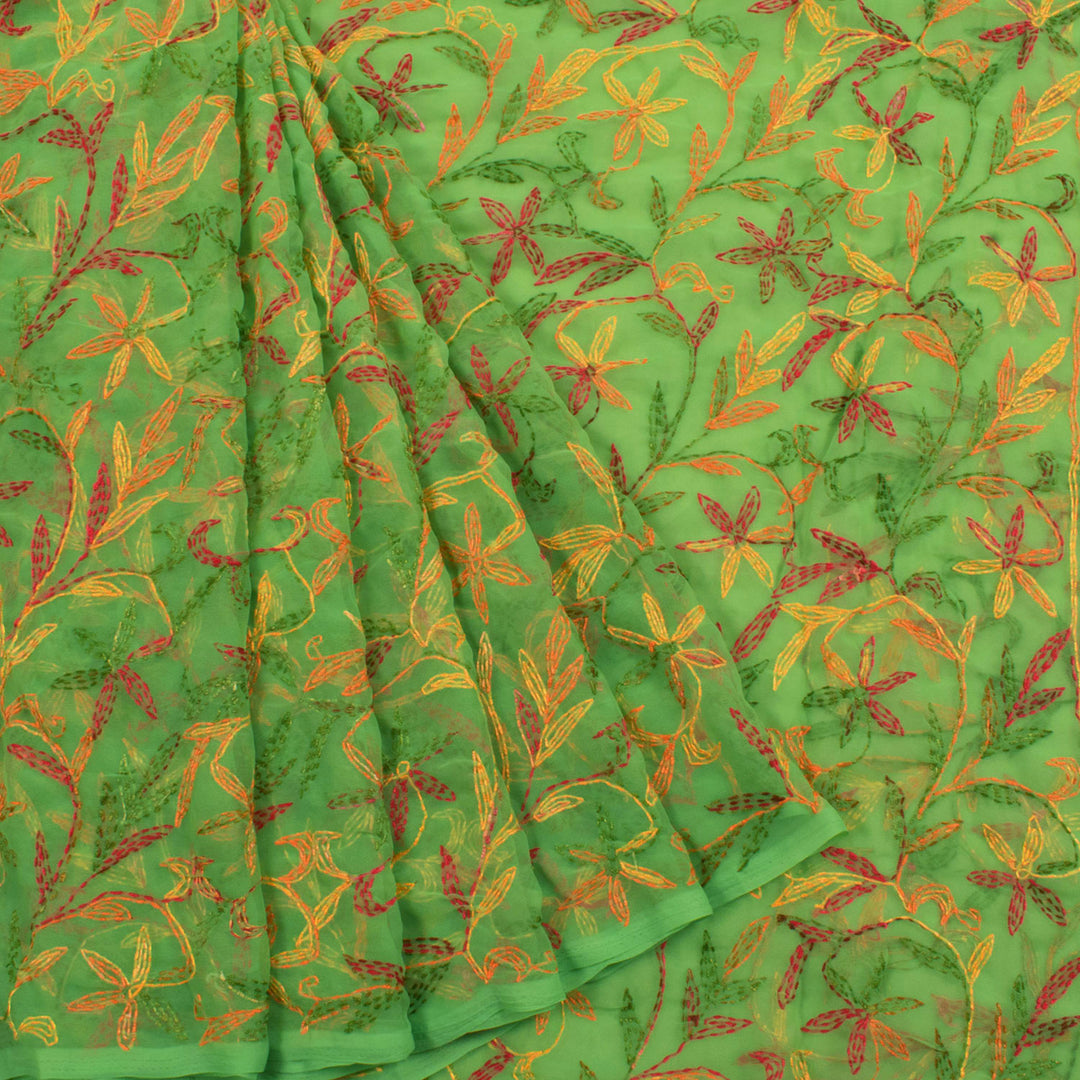 Chikankari Embroidered Georgette Saree 10056518
