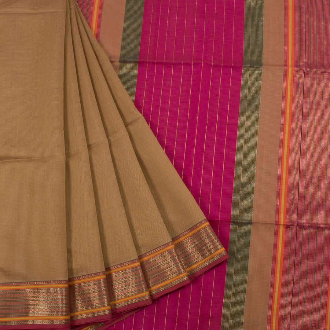 Handloom Maheshwari Silk Cotton Saree 10054133