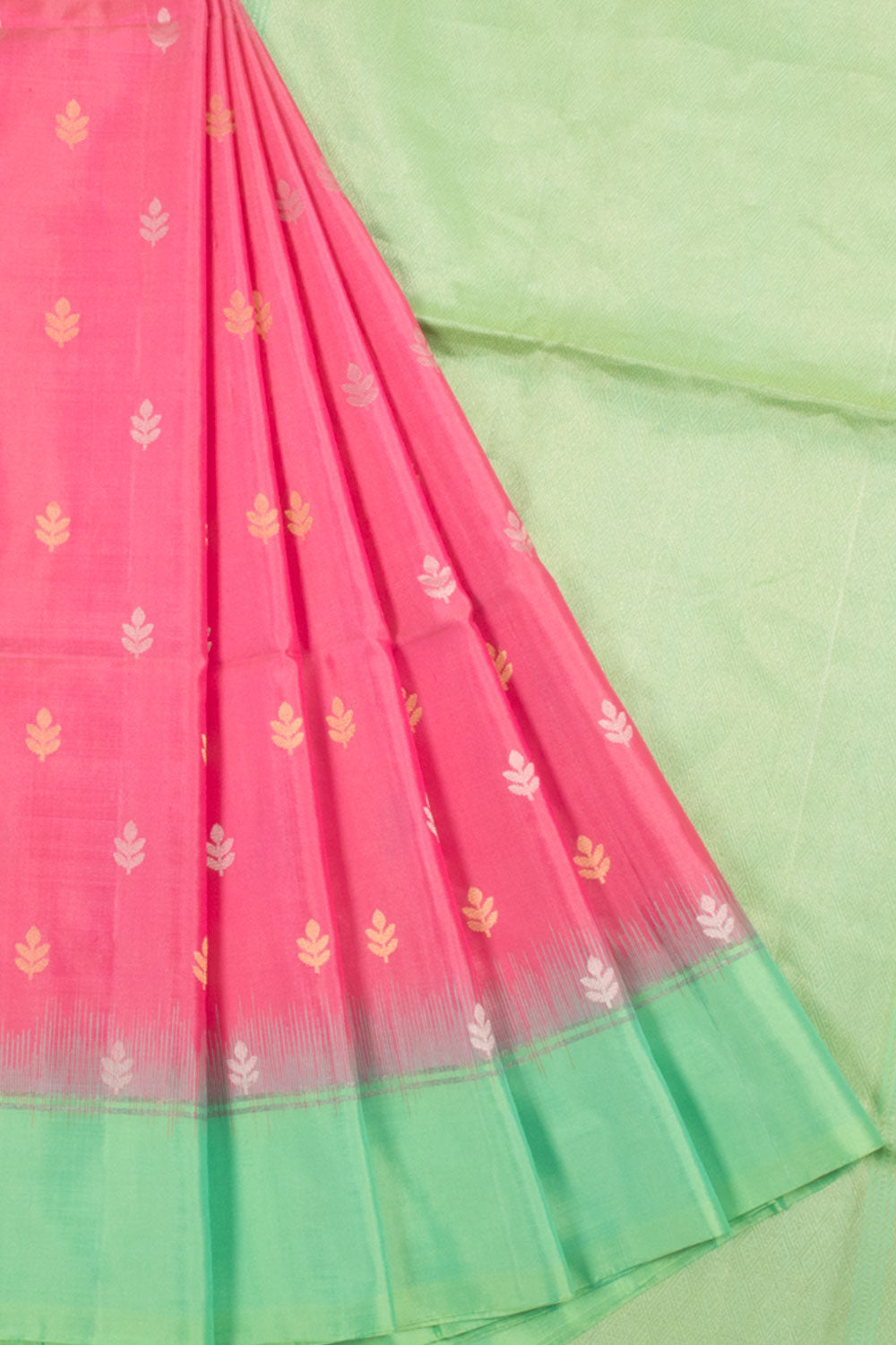 Pink Kanjivaram Soft Silk Saree