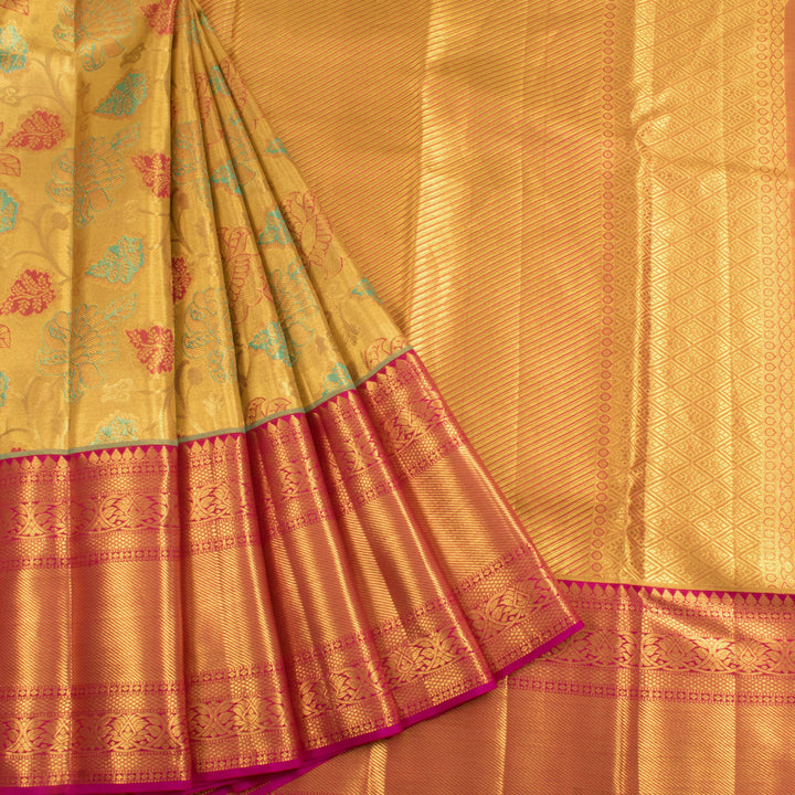 Pure Tissue Silk Bridal Jacquard Kanjivaram Saree 10056612