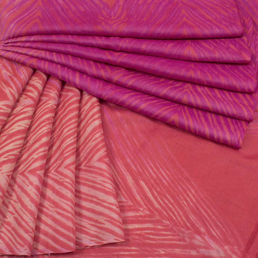 Shibori Ombre Dyed Tussar Silk Saree 10055774