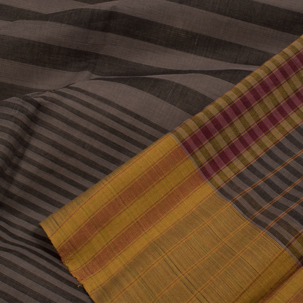 Handloom Narayanpet Cotton Saree with Stripes Design