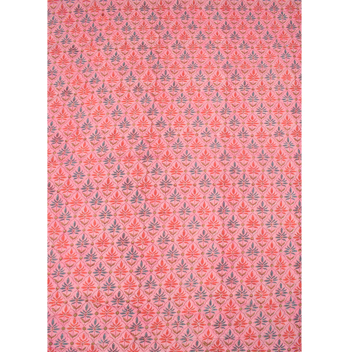 Hand Block Printed Mulmul Cotton Salwar Suit Material 10055952