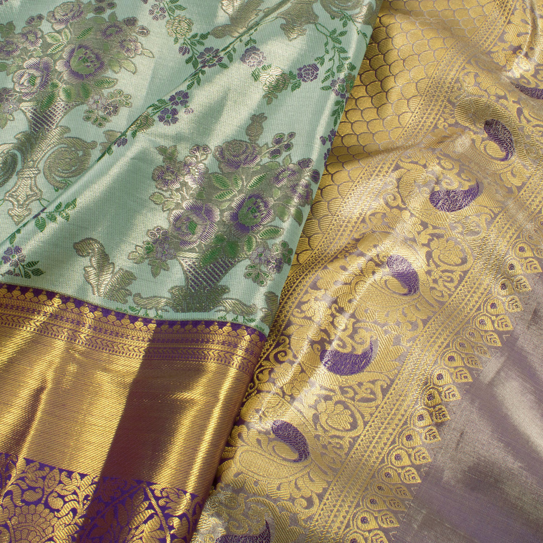 Pure Tissue Silk Bridal Jacquard Kanjivaram Saree 10056410