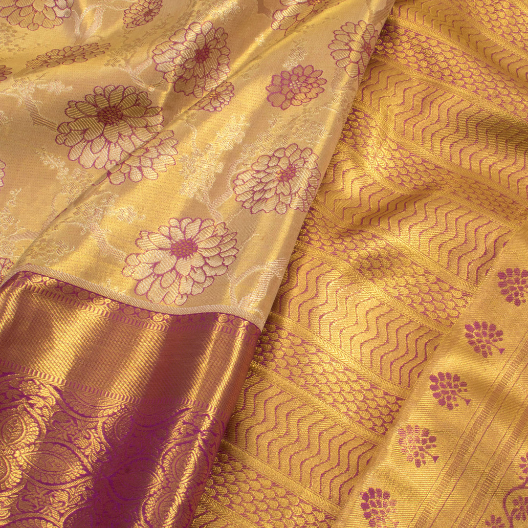 Pure Tissue Silk Bridal Jacquard Kanjivaram Saree 10056426