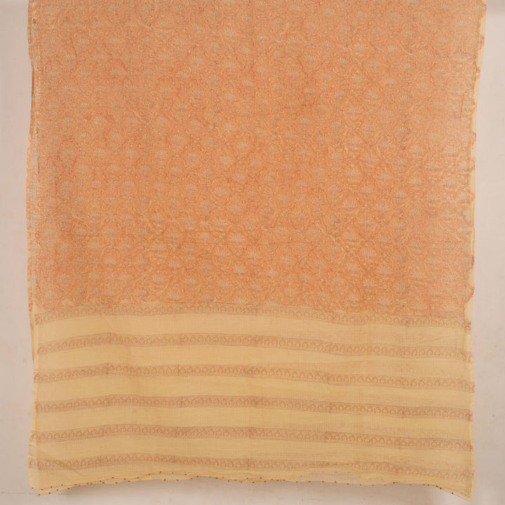 Hand Block Printed Cotton 3-Piece Salwar Suit Material 10057068