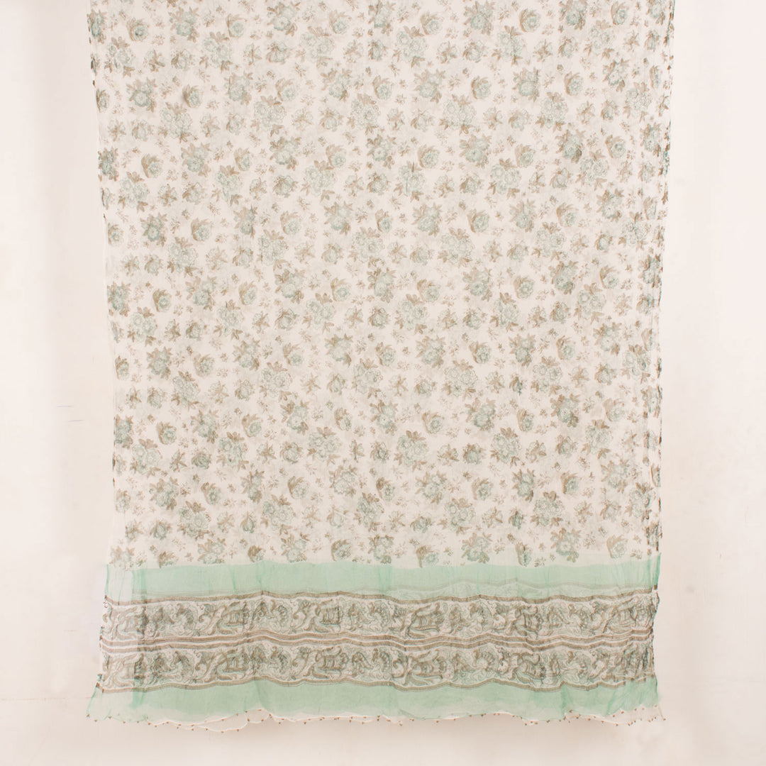 Hand Block Printed Cotton 3-Piece Salwar Suit Material 10057075
