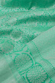 Mint Greeen Pure Zari Bridal Jacquard Kanjivaram Silk Saree 10057118