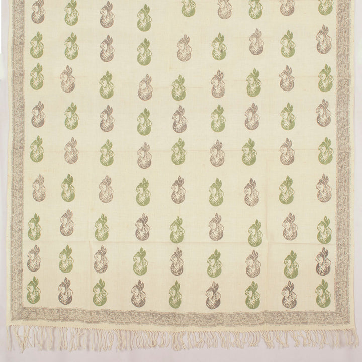 Hand Block Printed Turvi Cotton Scarf 10057163