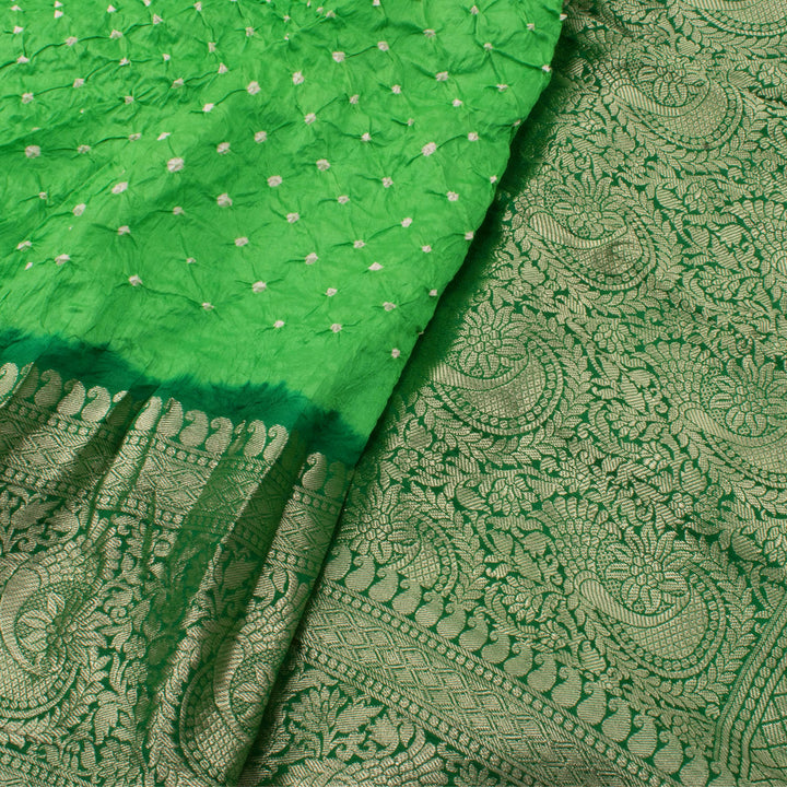 Kanjivaram Pure Silk Bandhani Saree 10057390