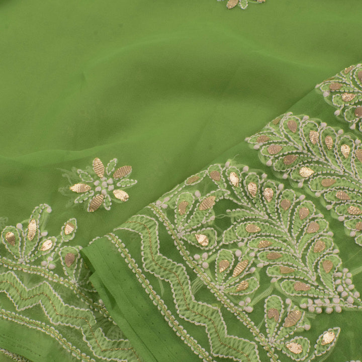 Chikankari Embroidered Georgette Saree 10057433
