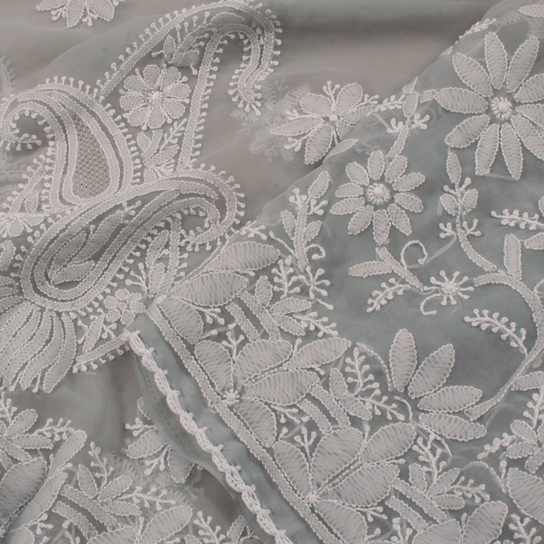 Chikankari Embroidered Georgette Saree 10057432