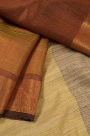 Handloom Bhagalpur Tussar Silk Saree 10057613