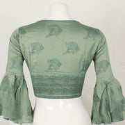 Madhubani Printed Silk Cotton Blouse 10057647