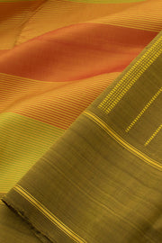 Shades of Yellow Threadwork Kanjivaram Silk Saree 10057673