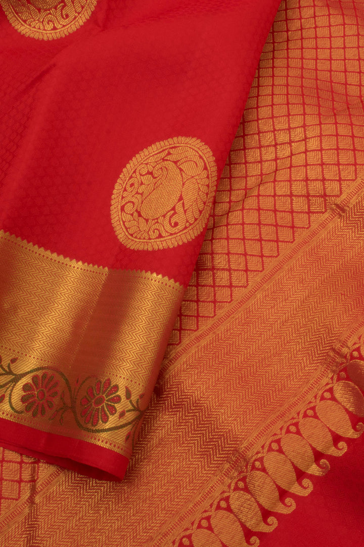 Handloom Pure Silk Jacquard Kanjivaram Saree 10057795