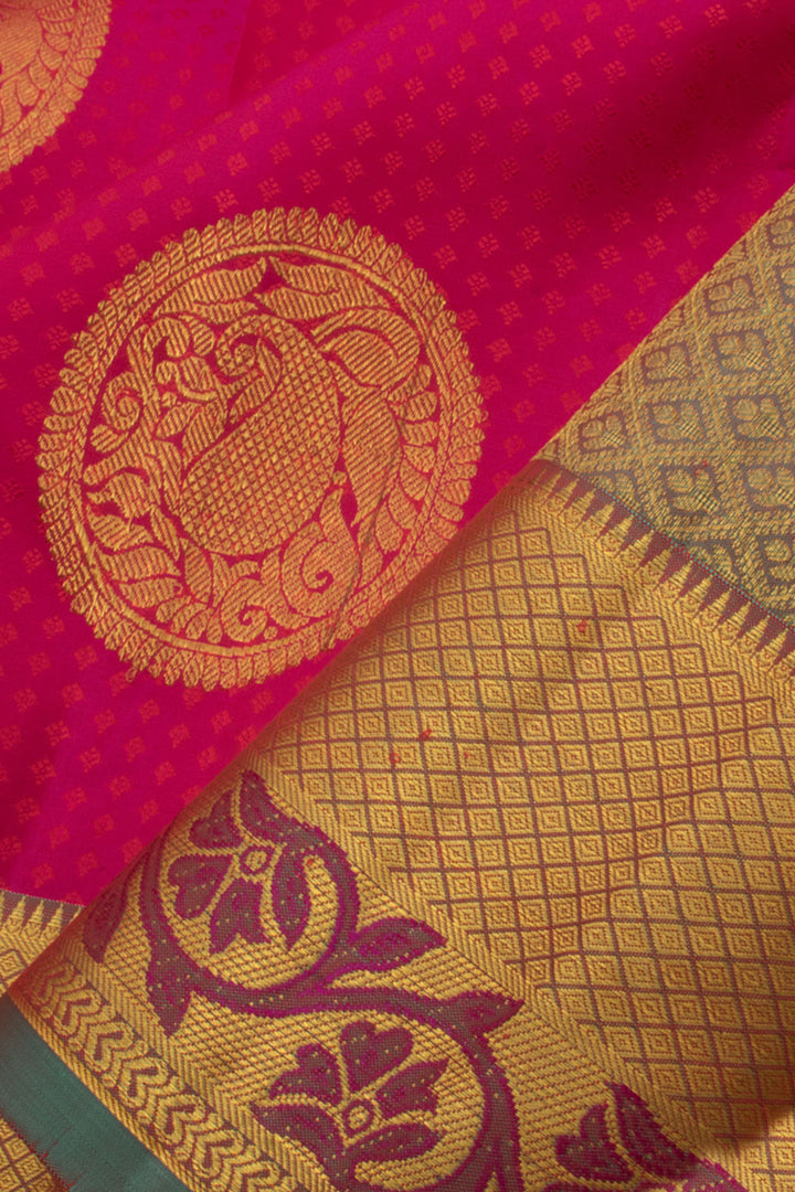 Handloom Pure Silk Jacquard Kanjivaram Saree 10057796