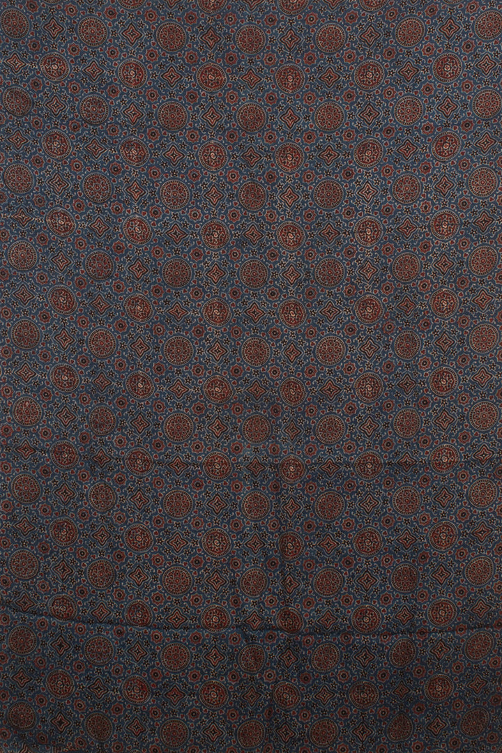 Ajrakh Printed 2-Piece Modal Silk Salwar Suit Material 10058983