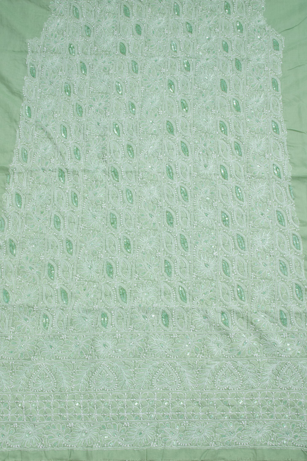 Chikankari Embroidered Cotton Salwar Suit Material 10059390