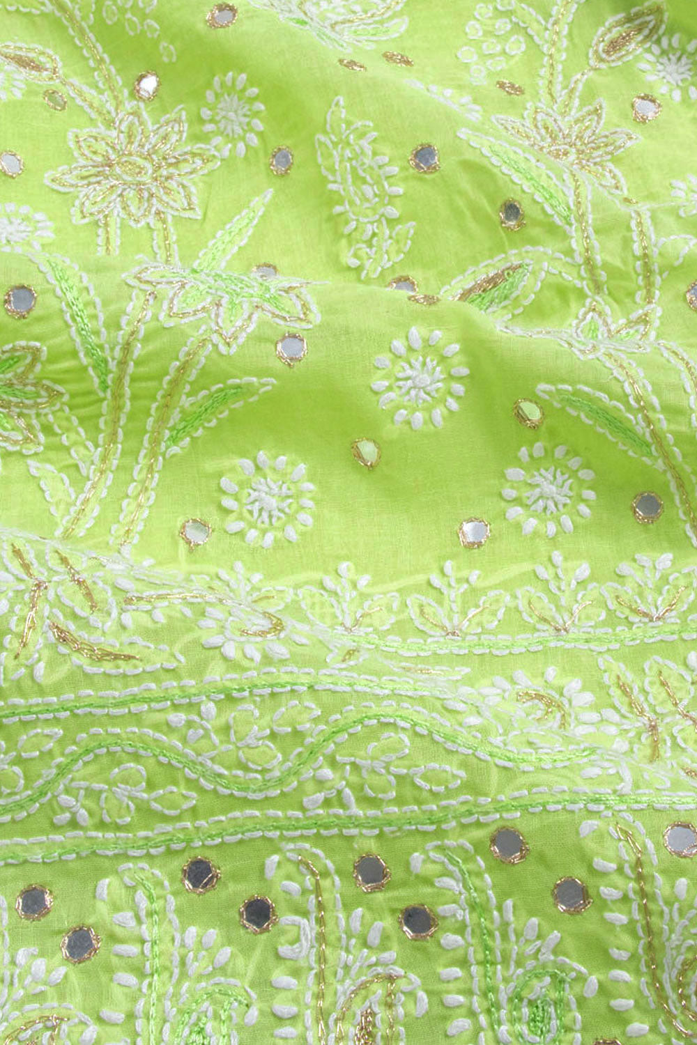 Chikankari Embroidered Cotton Salwar Suit Material 10059392