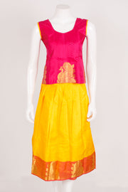 Size 0 to 16 yrs Pure Silk Kanchipuram Pattu Pavadai 10059824