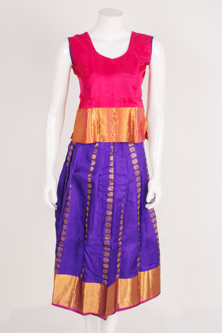 Size 0 to 16 yrs Pure Silk Kanchipuram Pattu Pavadai 10059830