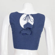 Blue Handcrafted Dabu Printed Cotton Blouse 10061180