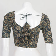 Blue Ajrakh Printed Cotton Blouse 10061198