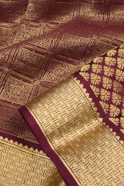Brown Mysore Crepe Silk Saree 10061647
