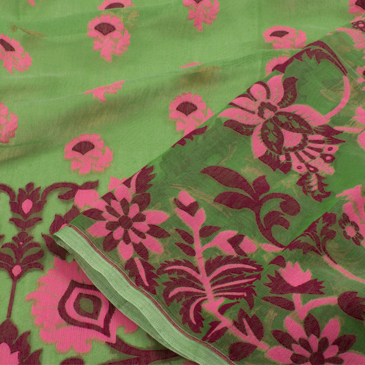 Handloom Jamdani Style Cotton Saree 10054716