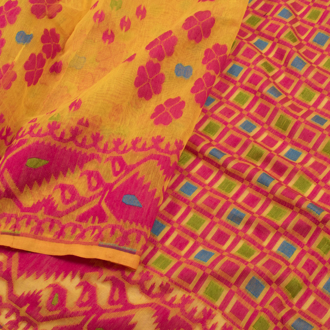 Handloom Jamdani Style Cotton Saree 10054723