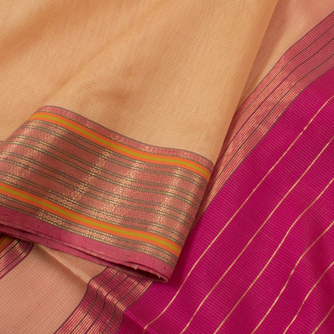 Handloom Maheshwari Silk Cotton Saree 10054135