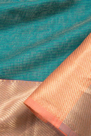 Teal Green Handloom Maheswari Saree 10060262