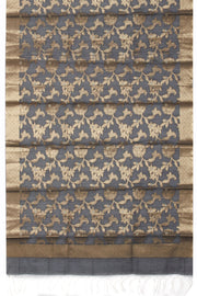 Grey Banarasi Silk Salwar Suit Material 10061155