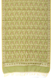 Apple Green Banarasi Cotton Salwar Suit Material 10061162