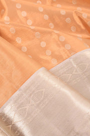 Copper Brown Kanjivaram Tissue Pattu Pavadai Material 10059631