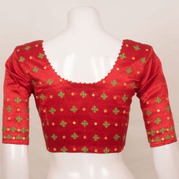 Handcrafted Mashru Blouse with Mirror Work 10055302