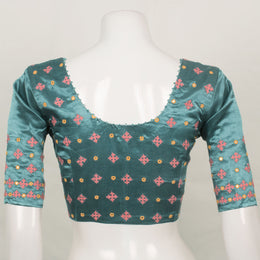 Handcrafted Mashru Blouse with Mirror Work 10055303