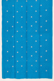 Sky Blue Bandhani Mulberry Silk Dupatta 10059160