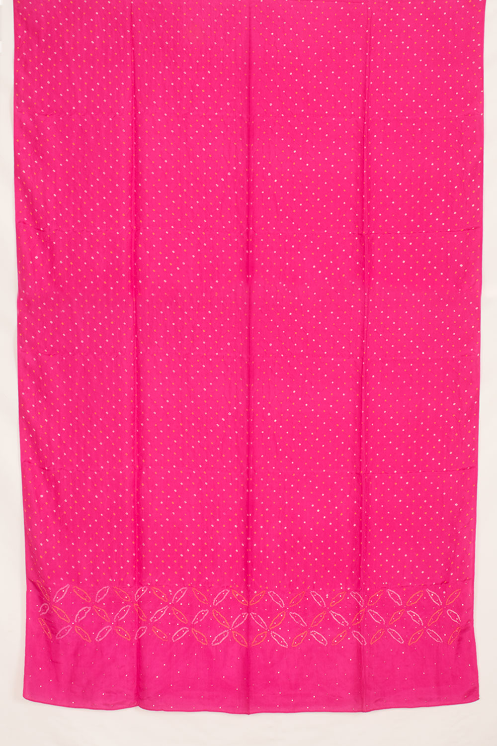 Rani Pink Bandhani Mulberry Silk Dupatta 10059163