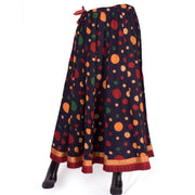 Hand Block Printed Kalidar Cotton Skirt 10055171