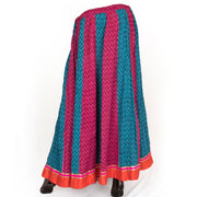 Hand Block Printed Kalidar Cotton Skirt 10055174