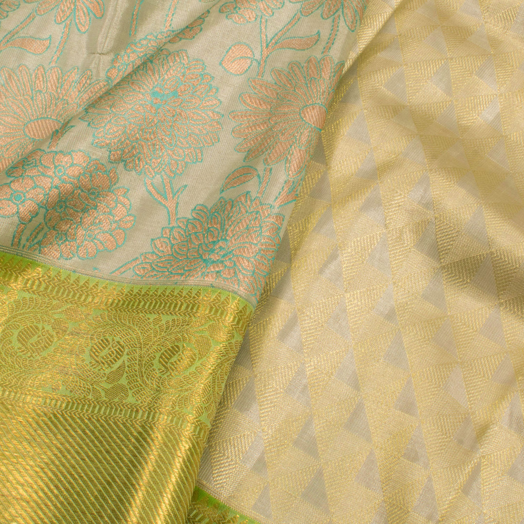 Handloom Pure Zari Bridal Kanjivaram Tissue Silk Saree 10055731