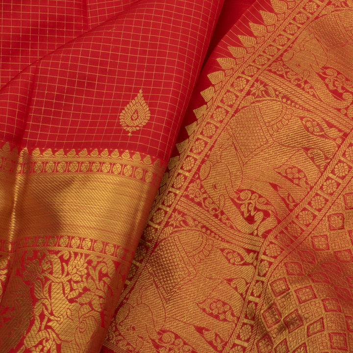 Handloom Pure Zari Bridal Kanjivaram Silk Saree 10056122
