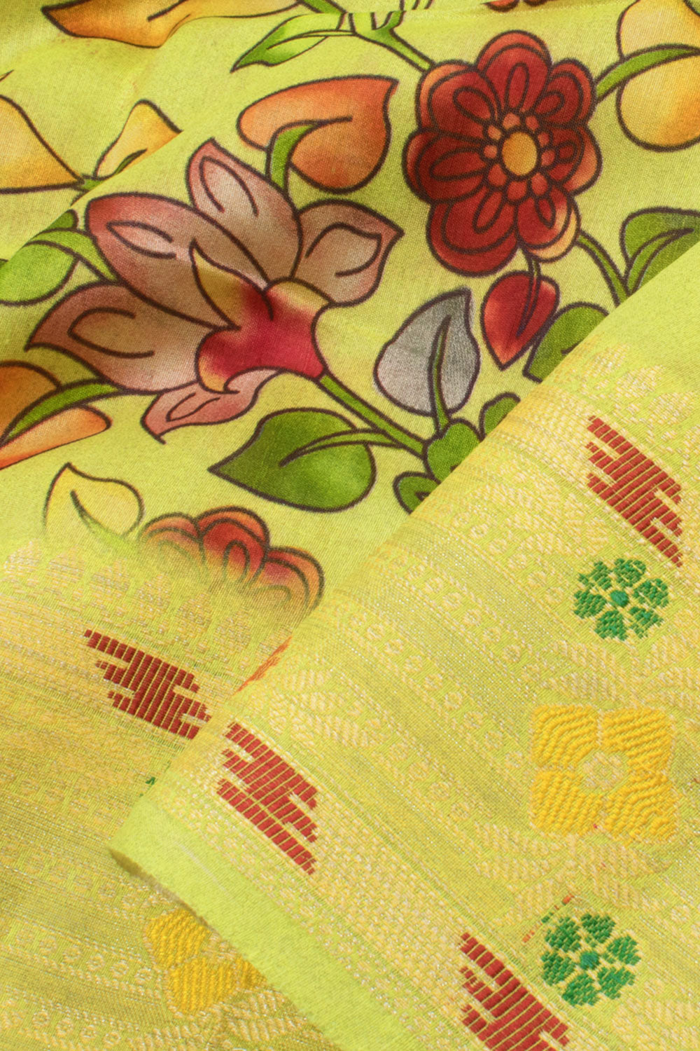 Digital Printed Pure Silk Kanjivaram Saree 10058222