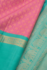 Pure Zari Bridal Korvai Kanjivaram Silk Saree 10058730